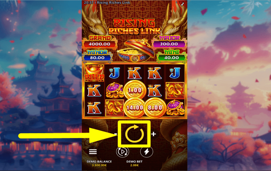 Rising Riches Link SPIN TO WIN.