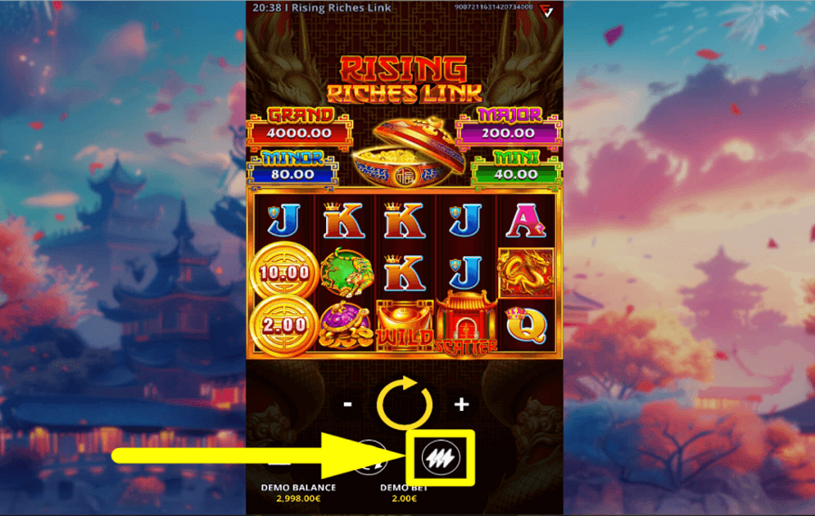 Rising Riches Link SPEED UP THE GAME.