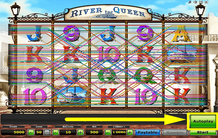River Queen SCHALTEN SIE „AUTOPLAY“ EIN.