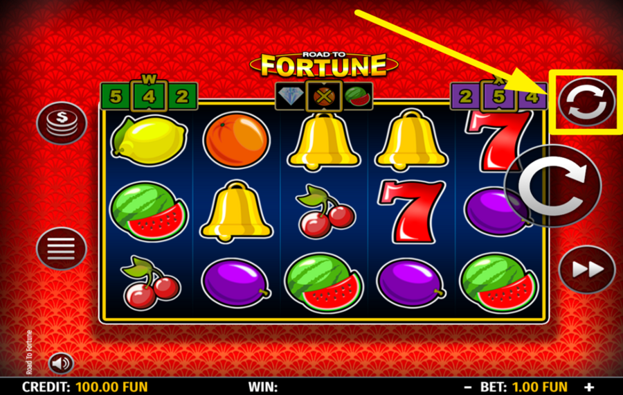 Road to Fortune ACTIVATE AUTOMATIC SPINNING.