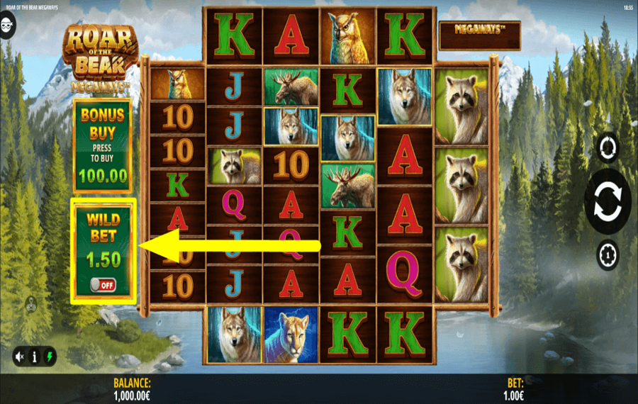 Roar of the Bear Megaways WILDE WETTE AKTIVIEREN.