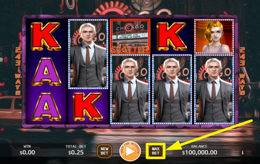 Roaring Era ESTABLECER EL LÍMITE DE APUESTA MÁS ALTO.