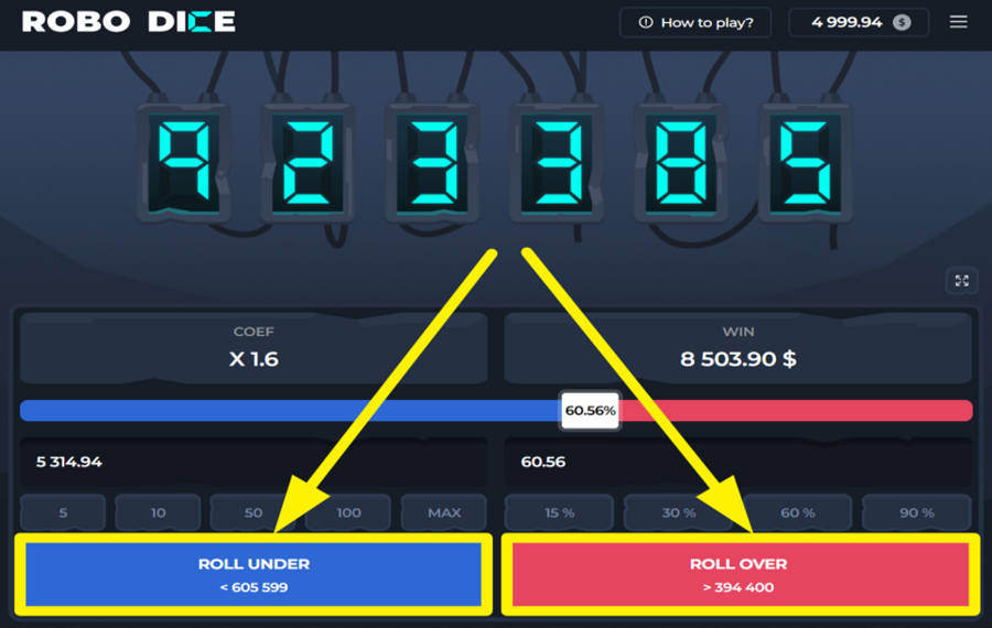 Robo Dice ИГРАЙТЕ В ИГРУ.