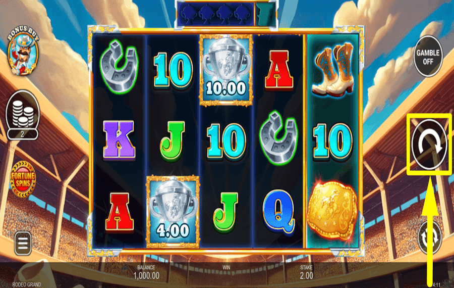 Rodeo Grand AIM FOR REWARDS.
