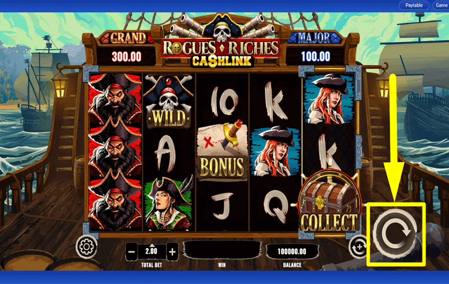 Rogues Riches Cashlink JOUEZ POUR GAGNER.