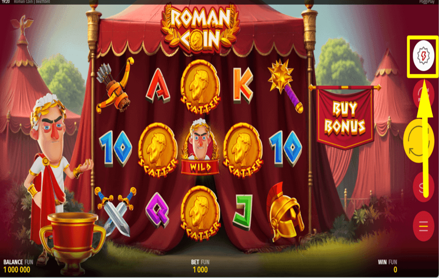 Roman Coin ACELERA EL JUEGO.