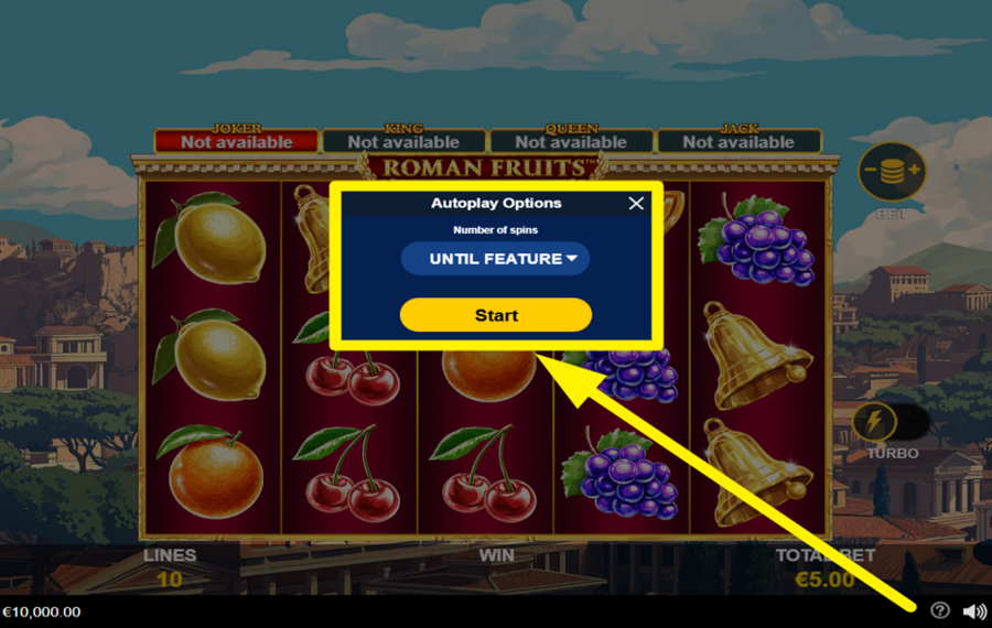 Roman Fruits АКТИВИРУЙТЕ АВТОМАТИЧЕСКИЙ ОТЖИМ.