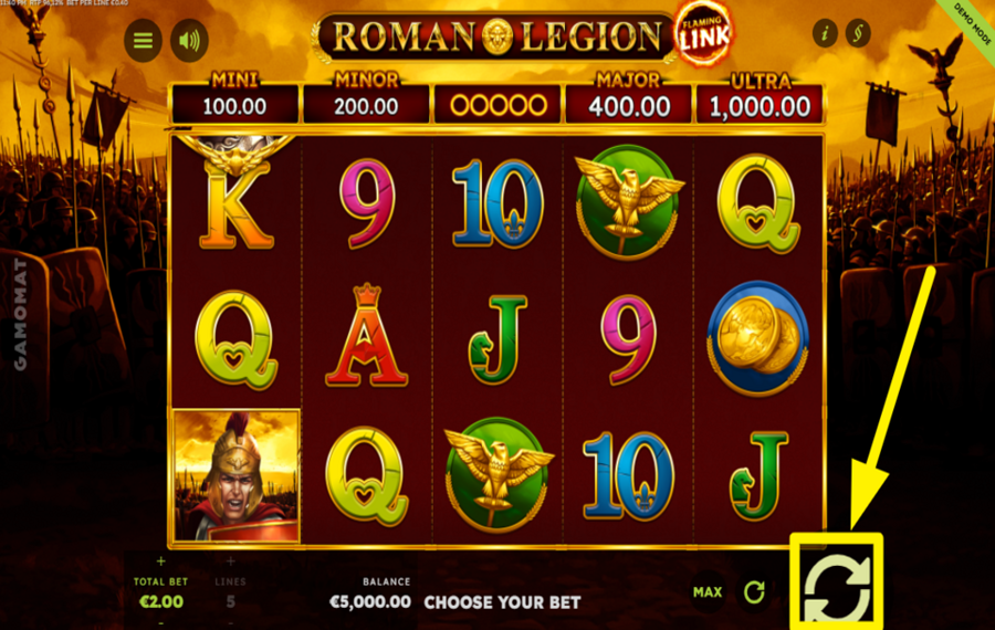 Roman Legion Flaming Link FAI GIRARE I RULLI.