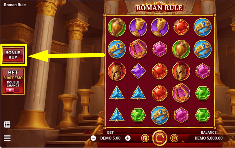 Roman Rule BUY FREE SPINS.