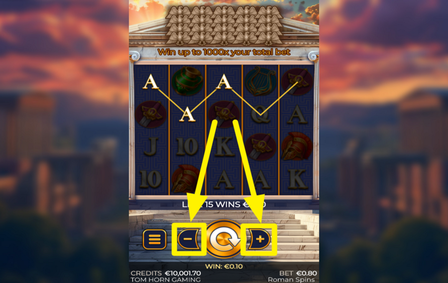 Roman Spins ASSEGNARE UN VALORE ALLA SCOMMESSA.