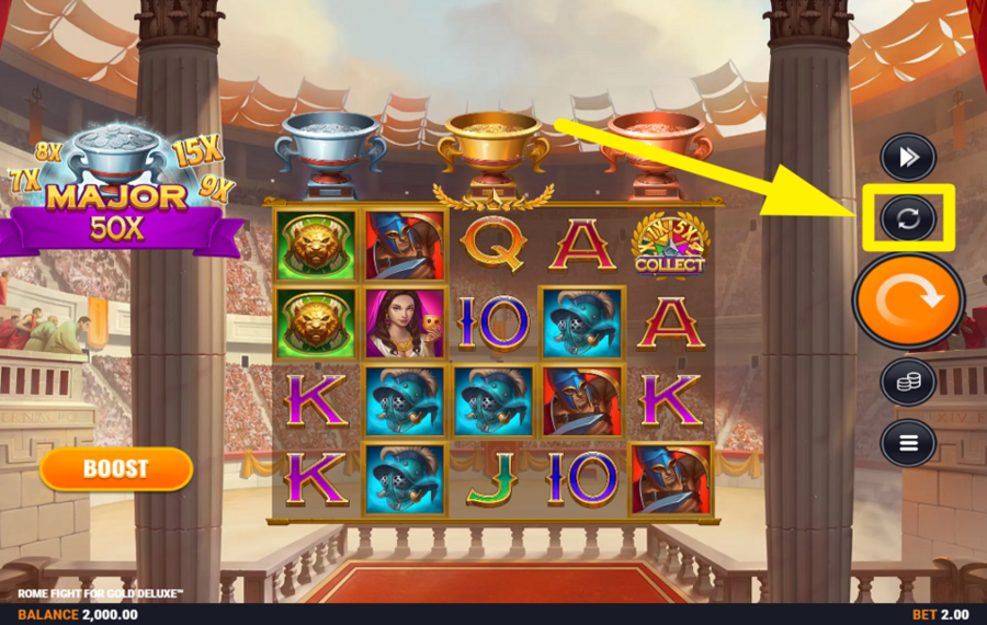 Rome Fight For Gold Deluxe WÄHLEN SIE AUTOMATISCHE SPINS.