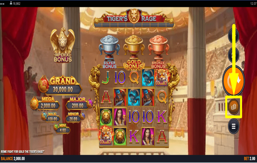 Rome Fight For Gold The Tigers Rage Platzieren Sie Ihre Wette.