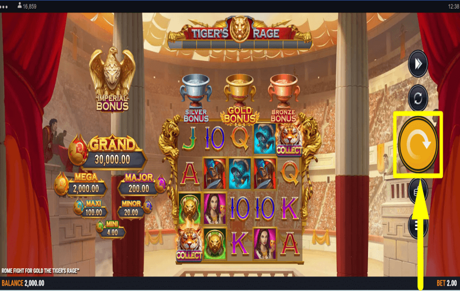 Rome Fight For Gold The Tigers Rage SPIELE UM PREISE.