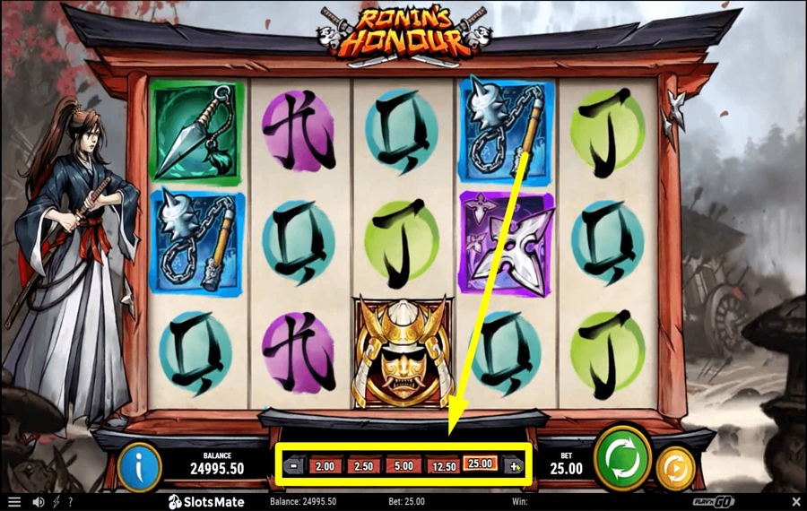 Ronins Honour Scegli l'importo della tua scommessa. 