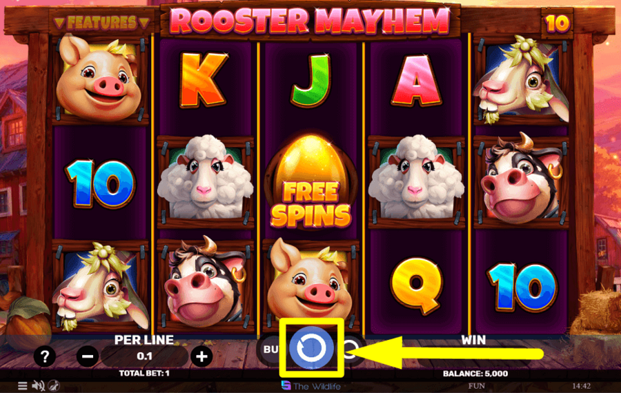 Rooster Mayhem FAITES TOURNER LES BOBINES.