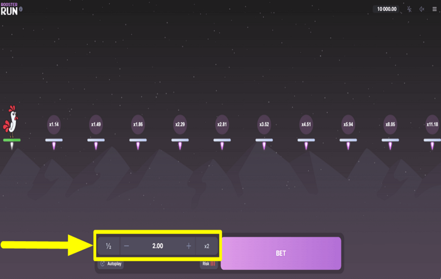 Rooster Run ATTRIBUER LE PILIER.