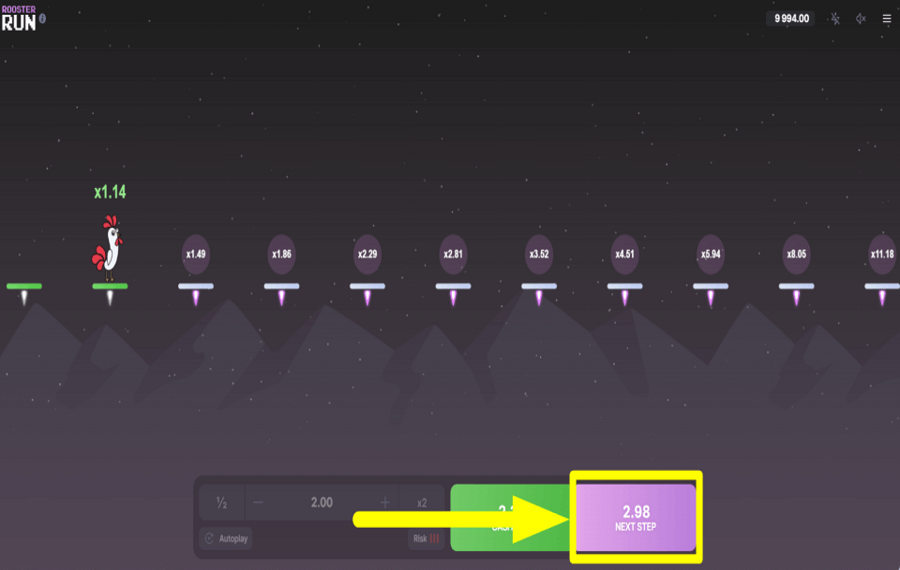 Rooster Run AVANCEZ POUR PLUS.