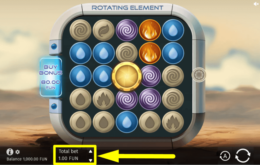 Rotating Element ASSEGNA L'IMPORTO DELLA TUA SCOMMESSA.