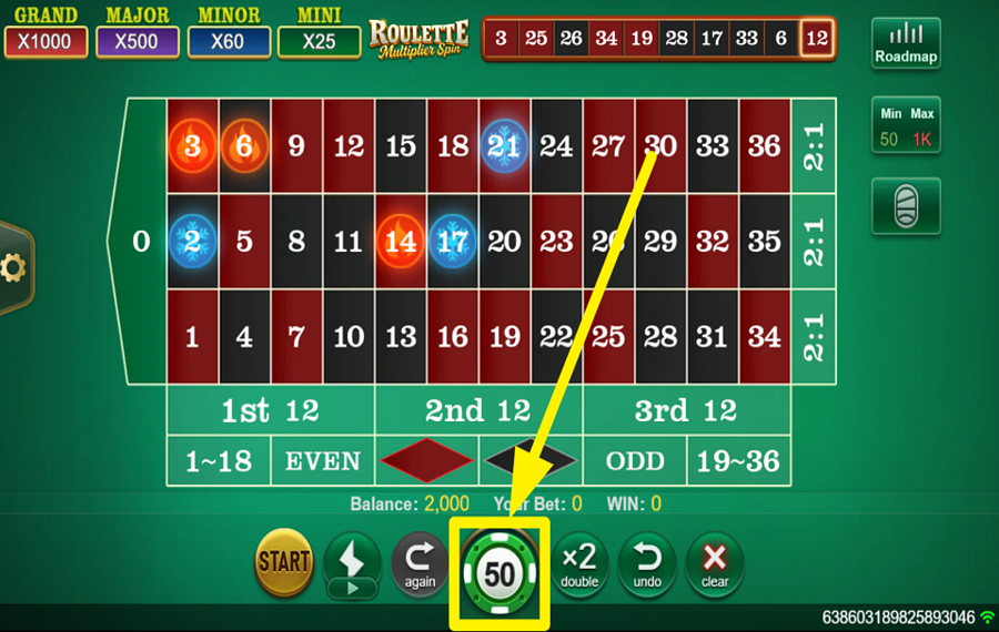Roulette Multiplier Spin SCEGLI LA TUA SCOMMESSA.
