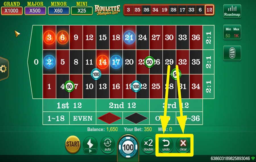 Roulette Multiplier Spin ANNULLA O CANCELLA LA TUA SELEZIONE.
