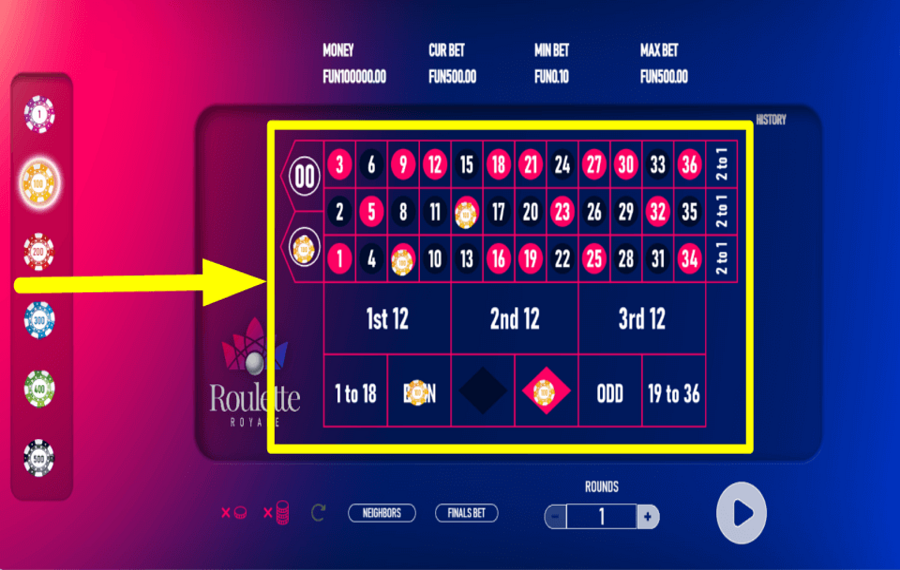 Roulette Royale American HAGA SUS APUESTAS.