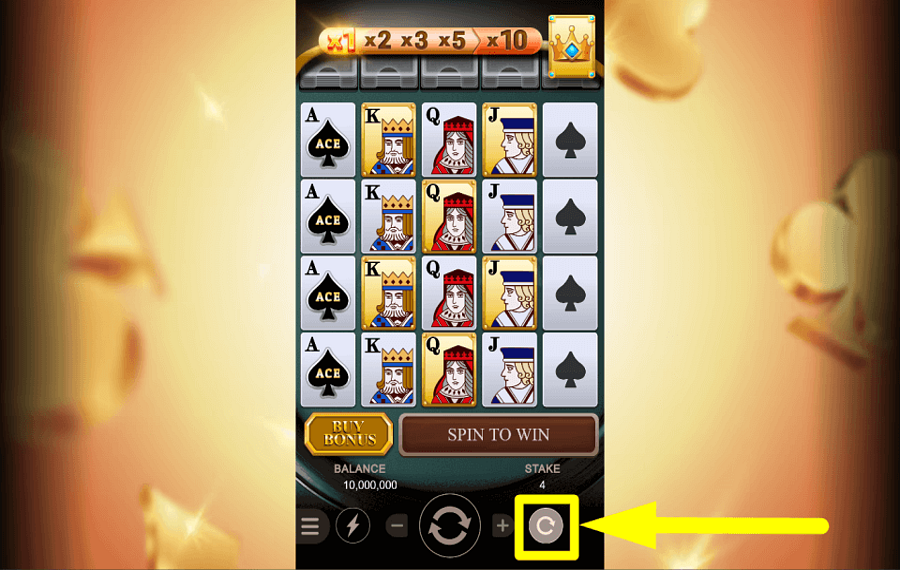 Royal Ace START AUTOPLAY.