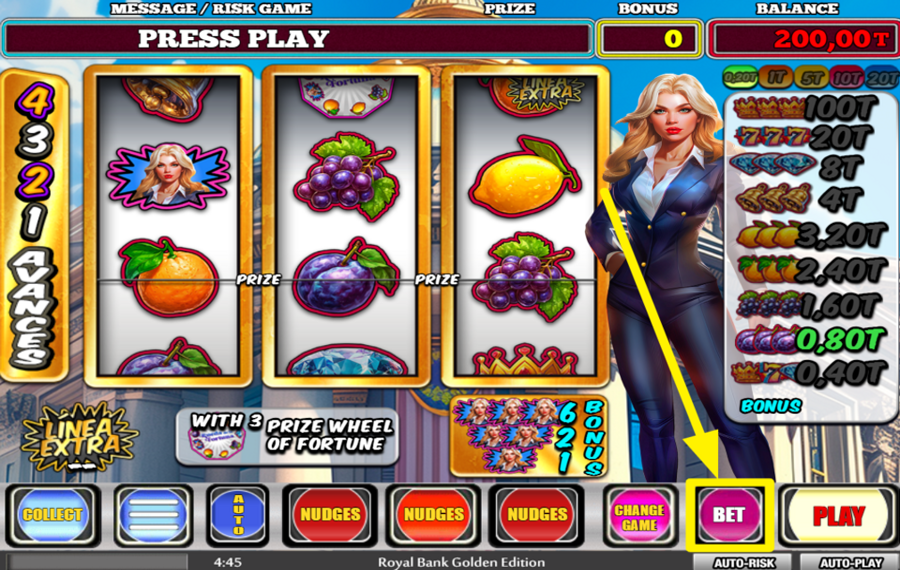 Royal Bank Golden Edition SPÉCIFIEZ VOTRE PARI.