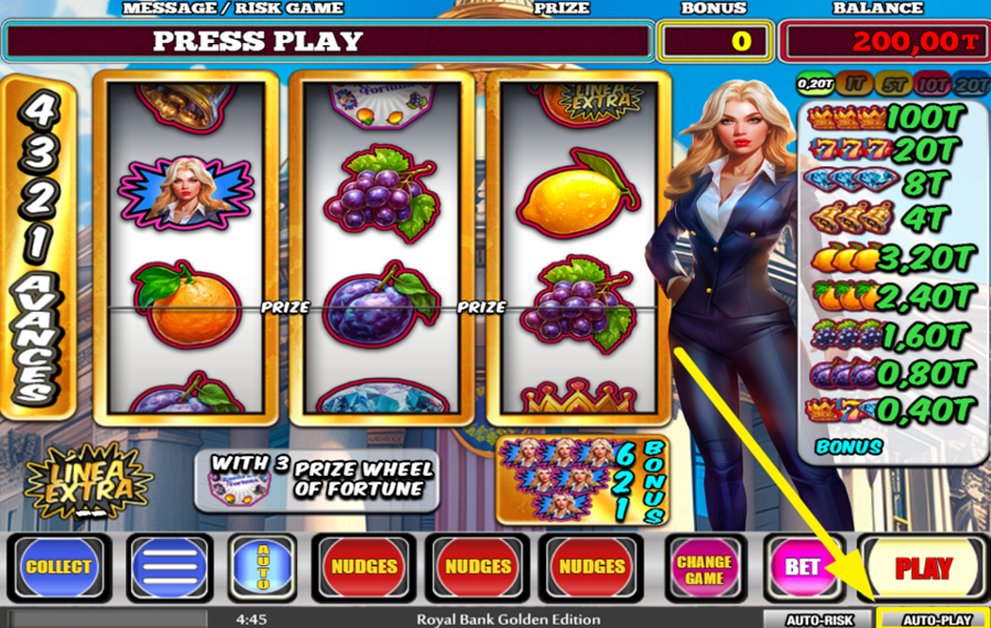 Royal Bank Golden Edition ACTIVEZ LES TOURS AUTOMATIQUES.