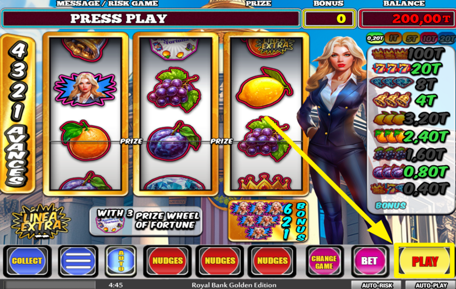 Royal Bank Golden Edition TOURNEZ POUR RÉUSSIR !