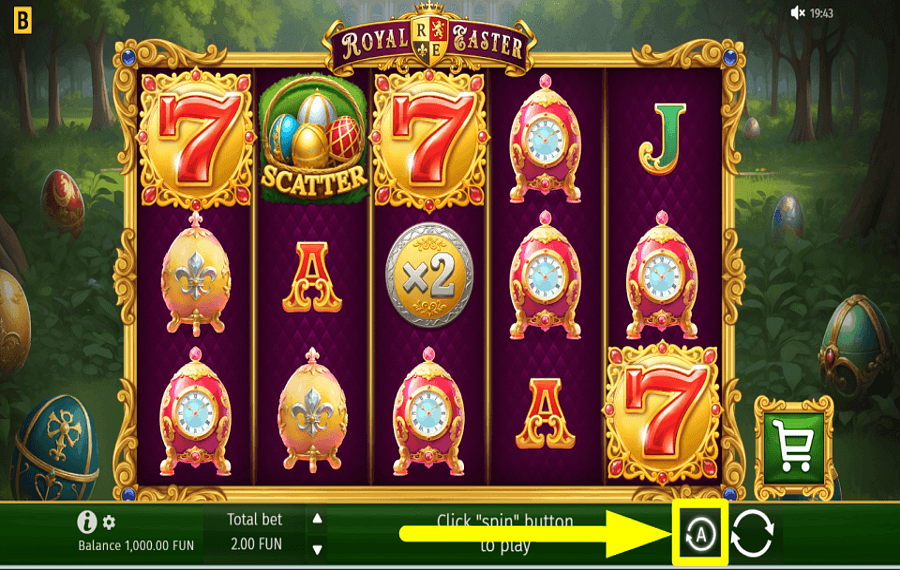 Royal Easter GIRAR AUTOMÁTICAMENTE.