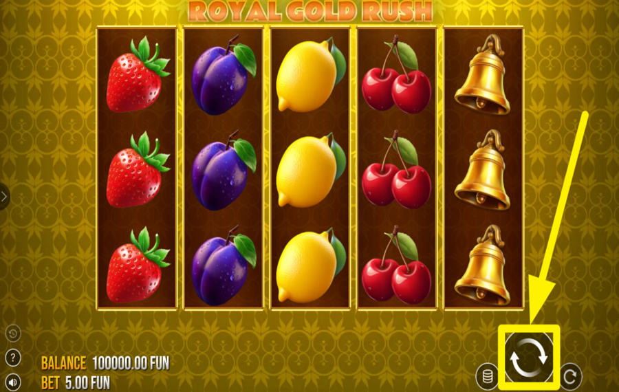 Royal Gold Rush GIRA LOS CARRETES.