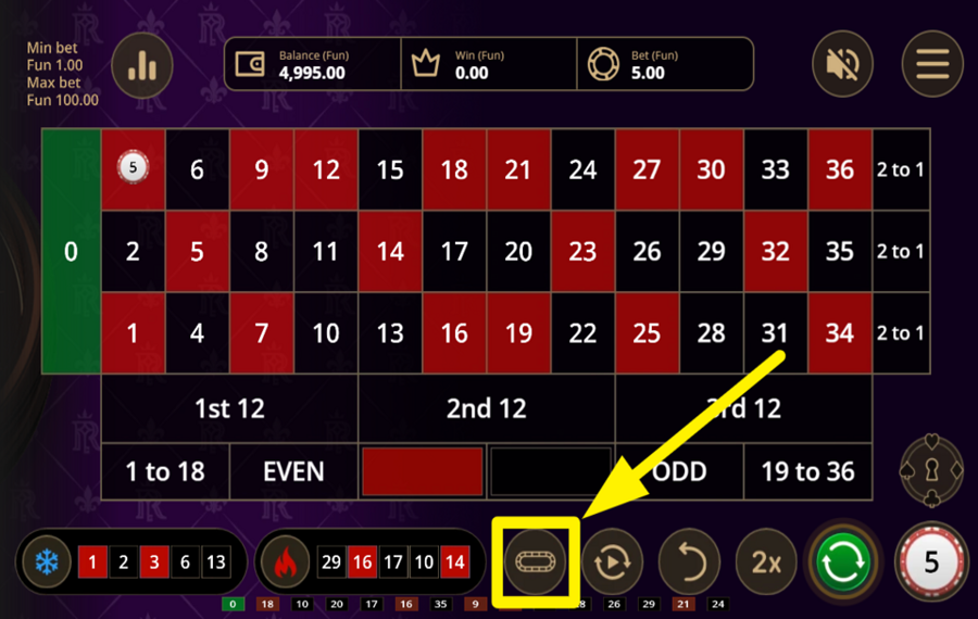 Royal Riches Roulette ABRIR LA VISTA DE LA PISTA DE CARRERAS.