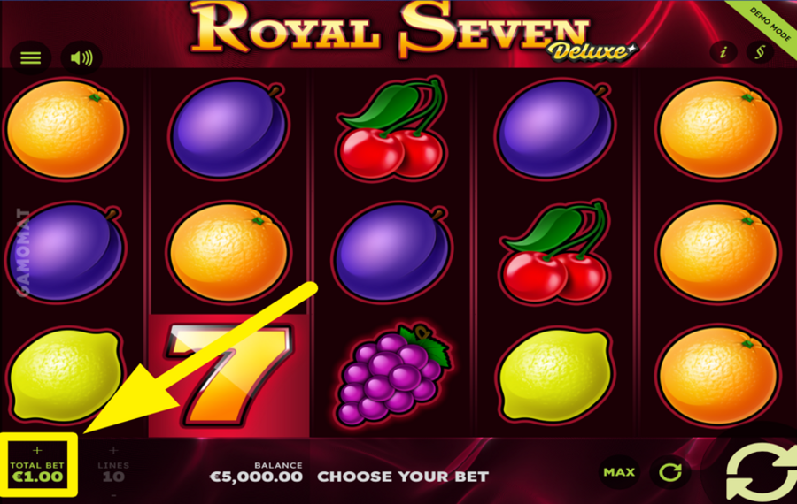 Royal Seven Deluxe DÉFINISSEZ VOTRE MISE.