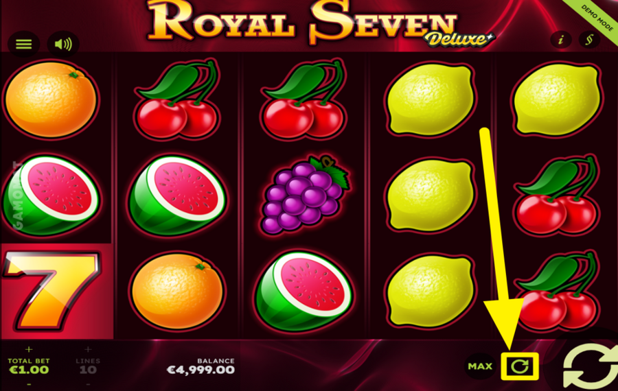 Royal Seven Deluxe ACTIVER LA LECTURE AUTOMATIQUE.