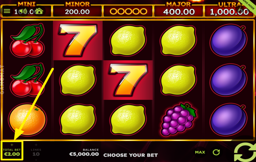 Royal Seven Flaming Link ATTRIBUER UNE VALEUR DE PARI.