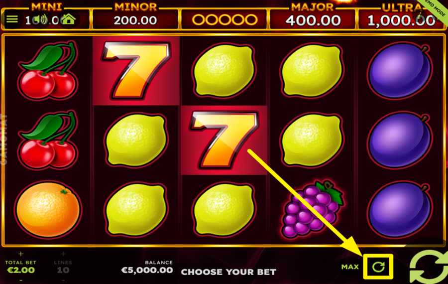 Royal Seven Flaming Link ACTIVER LA LECTURE AUTOMATIQUE.