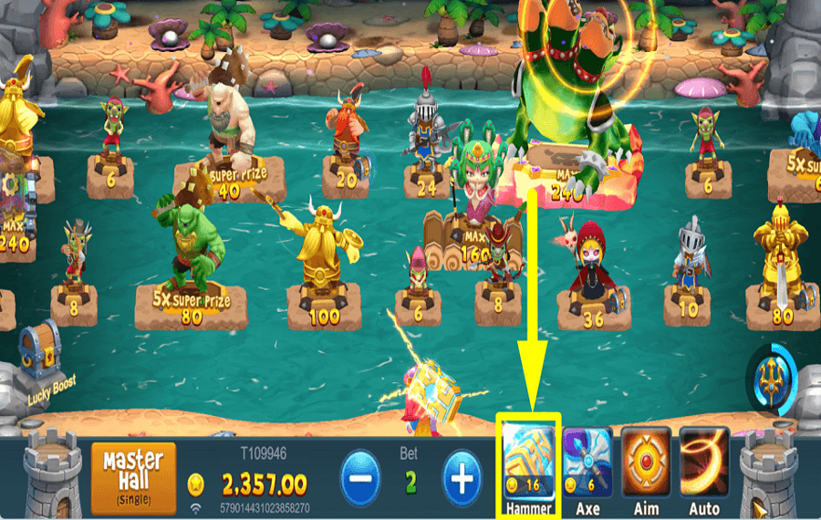 Royal Shooter BATTRE LE MARTEAU.