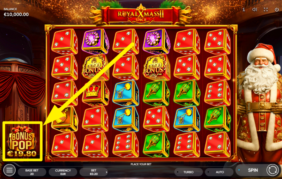 Royal Xmass 2 Dice FREE SPINS, MORE WINS?