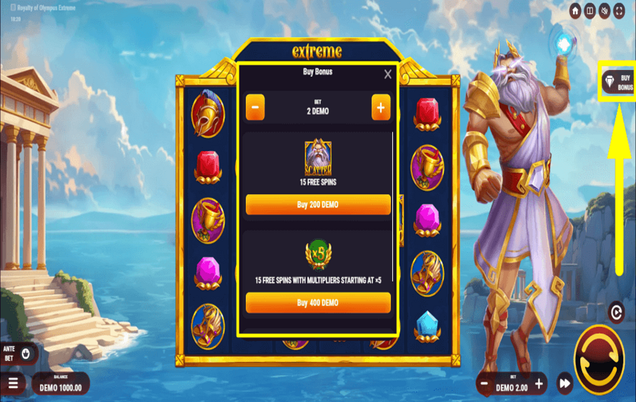 Royalty of Olympus Extreme ACHETEZ DES TOURS.