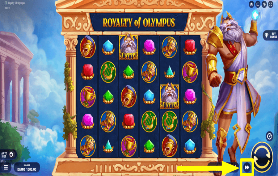 Royalty of Olympus ACCÉLÉREZ LES TOURS.