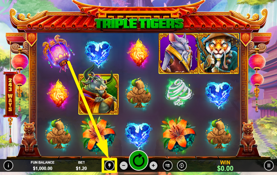RTG Triple Tigers ИСПОЛЬЗУЙТЕ АВТОМАТИЧЕСКИЕ ВРАЩЕНИЯ.