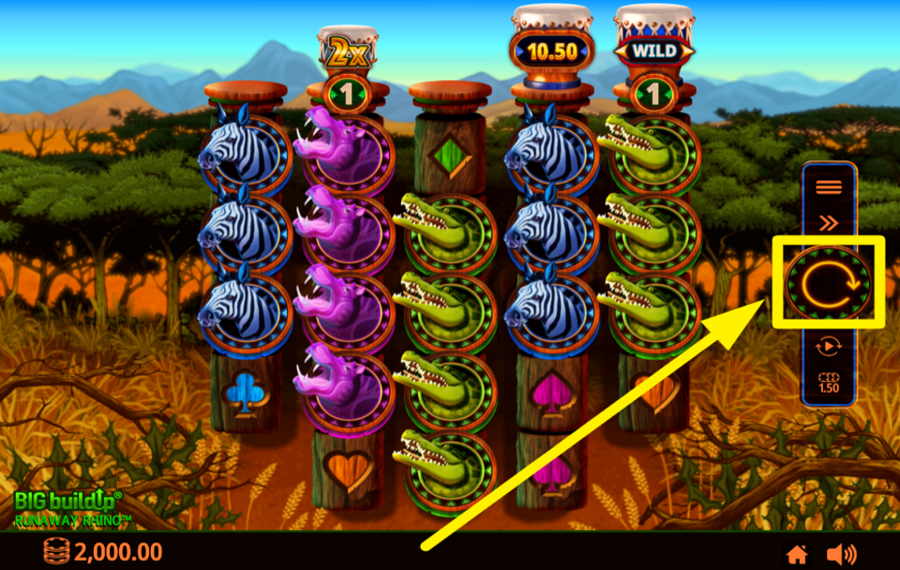 Runaway Rhino Lassen Sie die Spannung brennen!