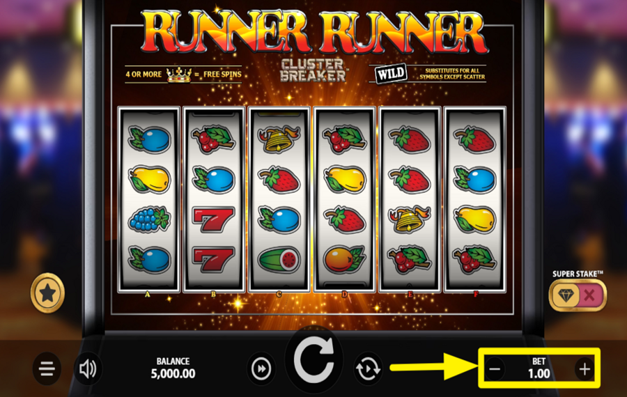Runner Runner ClusterBreaker ASIGNAR UN VALOR DE APUESTA.