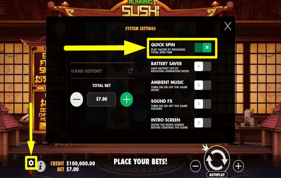 Running Sushi ACCELERATE THE GAME.