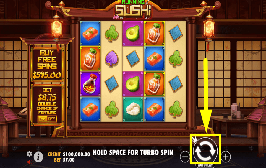 Running Sushi AIM FOR REWARDS.