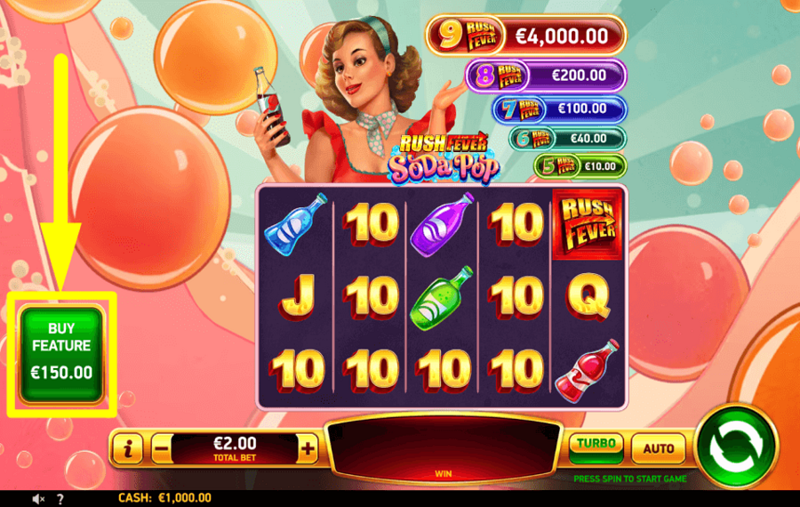 Rush Fever Soda Pop FUNKTIONEN KAUFEN.