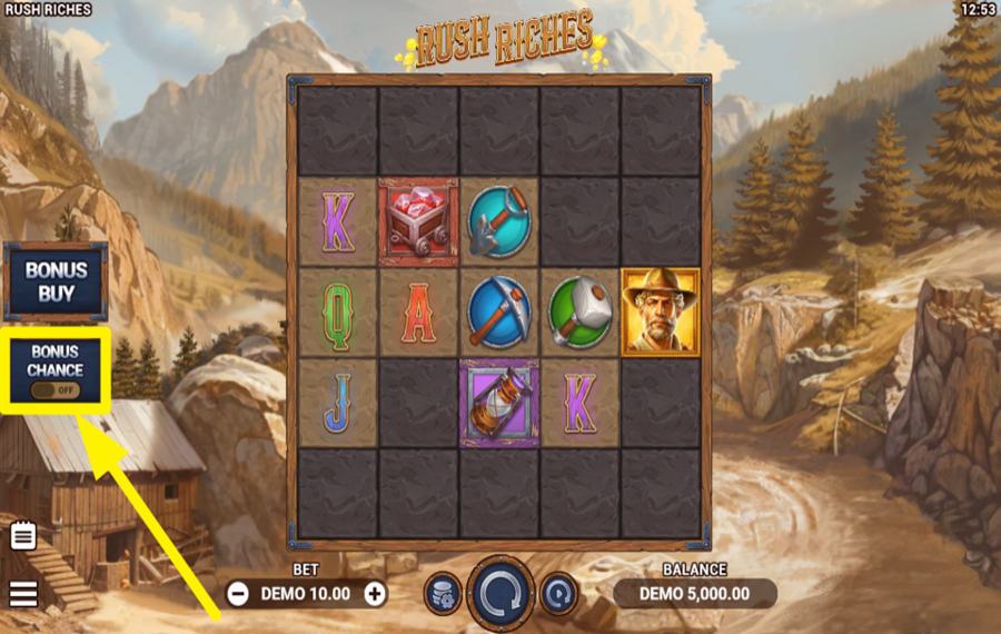Rush Riches ERHÖHEN SIE IHRE GEWINNCHANCEN.