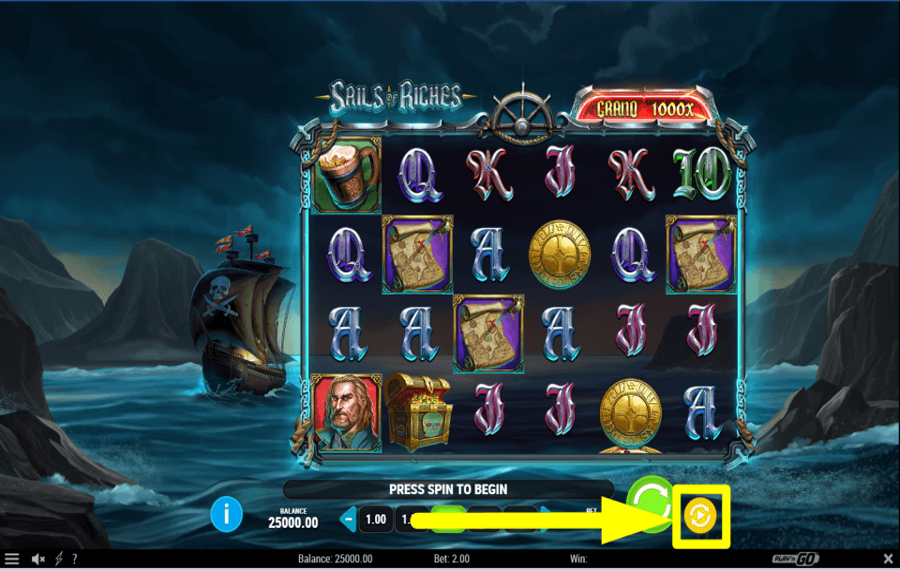 Sails of Riches UTILIZZA LA RIPRODUZIONE AUTOMATICA.