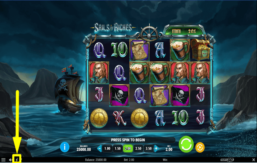 Sails of Riches ATTIVA LA MODALITÀ TURBO.