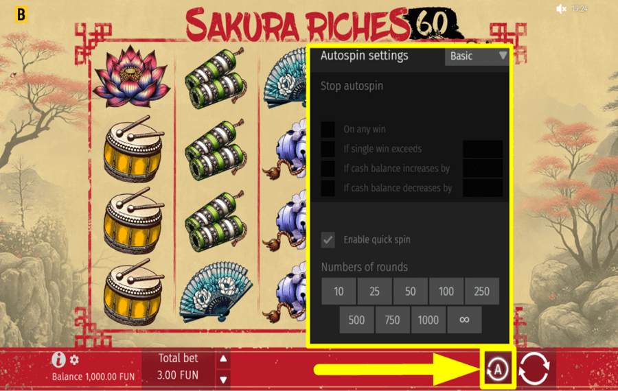 Sakura Riches 60 ДЕЙСТВУЙТЕ АВТОМАТИЧЕСКИ.
